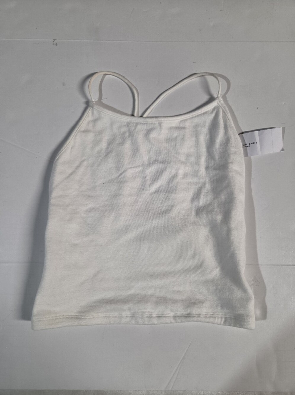 American Eagle Outfitters White Ribbed Tank Top